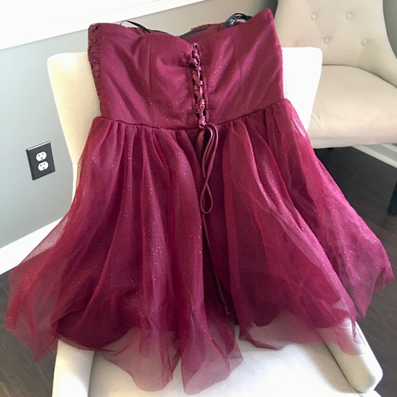 Speechless Girls/Junior Sz 5 Burgundy Dress - Picture 6 of 6